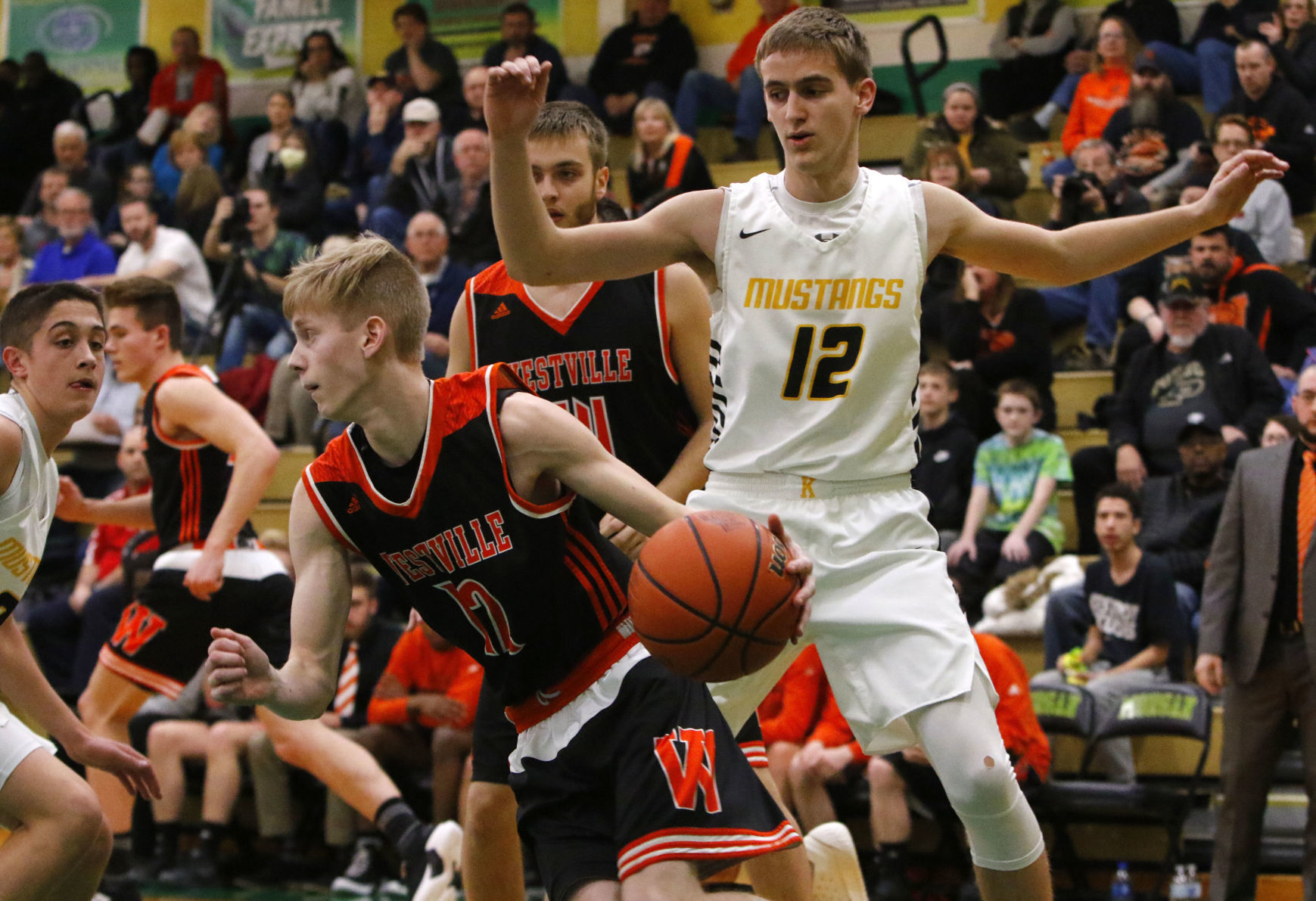 Boys basketball Class A sectional semifinal - Westville vs. Kouts